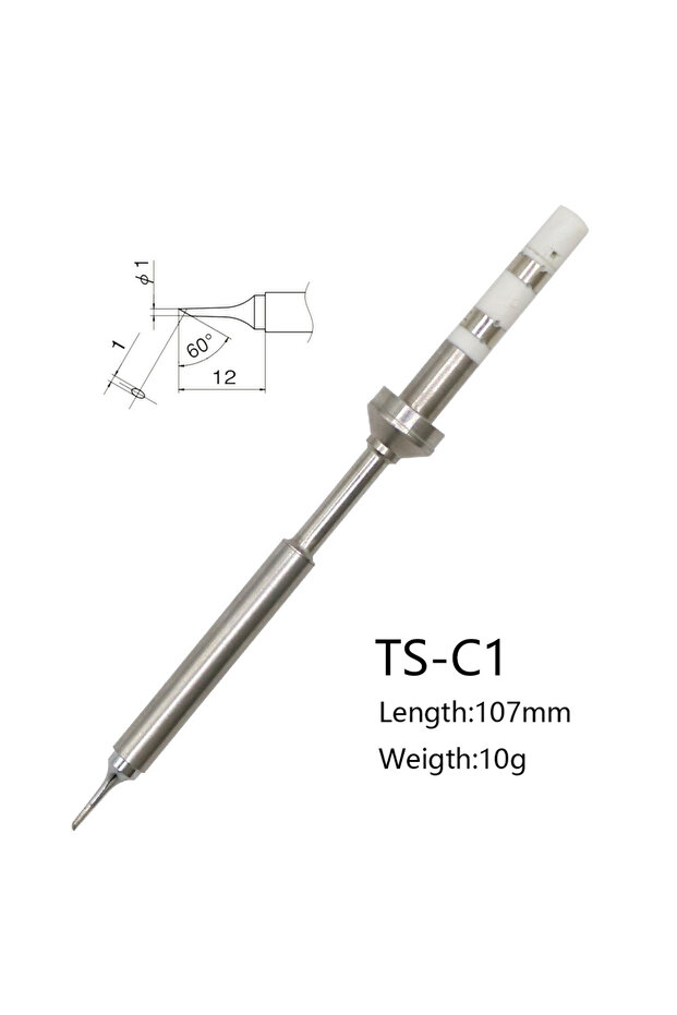قطعة واحدة من رؤوس مكواة اللحام البديلة TS-C1 TS101/TS100/T85 نماذج مختلفة من رؤوس اللحام الكهربائي I