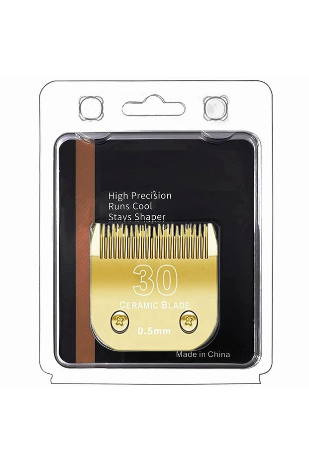 30(0.5mm) Replacement Detachable Pet Dog Clipper Ceramic Blades Set Compatible with Andis,Oster A5,W