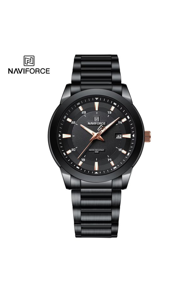 NAVIFORCE BBB- 2024 Top Brand NAVIFORCE Mens Watches Stainless Steel Strap Casual Male Quartz Sports