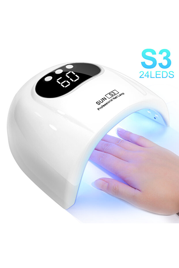 USB 24LED S3 White Professional UV LED Lamp for Nails Gel Drying Machine Nail Home Use Light UV Dry