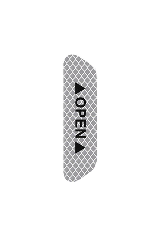 10pcs white 10/50PCS Reflective Car Door Sticker Safety Opening Warning Reflector Tape Decal Auto Ex