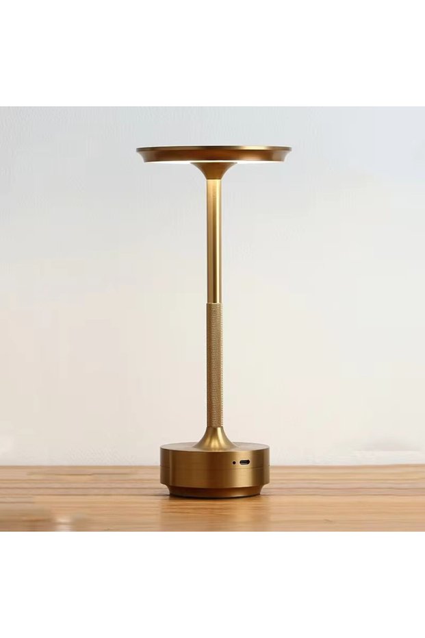Golden Wierless Simple Charging LED Desk Lamp restaurant Bar Table Lamp Dimming Atmosphere Retro Por