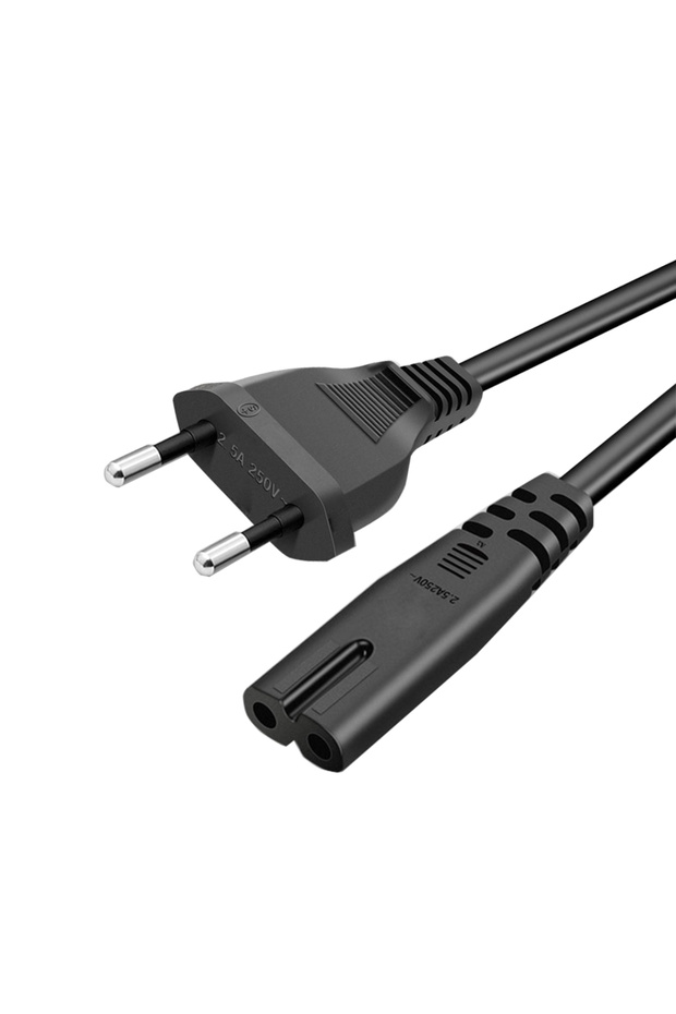 1.5m Straight Plug EU Power Cord for Samsung TV 90 Degree Samsung Power Cable with Angled EU AC Powe