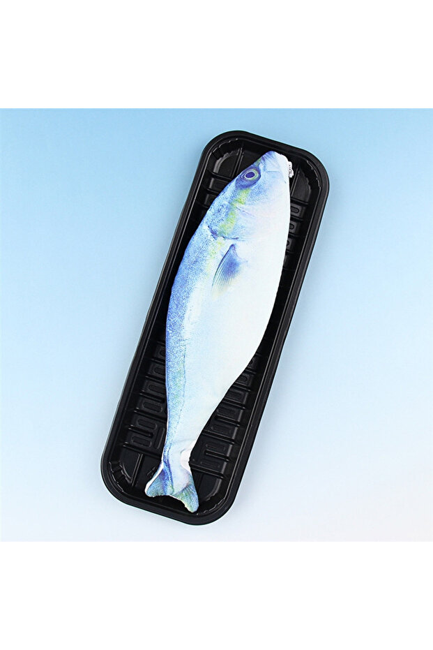 D Cute Simulation Fish Pencil Case Large Capacity Portable Storage Bag Kawaii Cartoon Zipper Pencil.