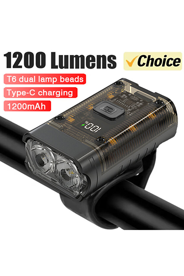 BK720 brown Bright Bicycle Light T6 LED Front USB Rechargeable MTB Mountain Bicycle Lamp 1000LM Bike
