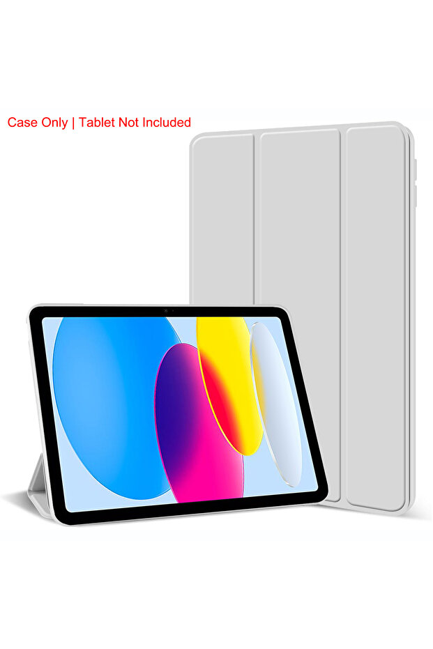 iPad 10th 2022 YT Grey Tri-fold Flip Case For iPad 10th 11th Gen A16 11'' 10.9'' 2025 2022 A3356 A27