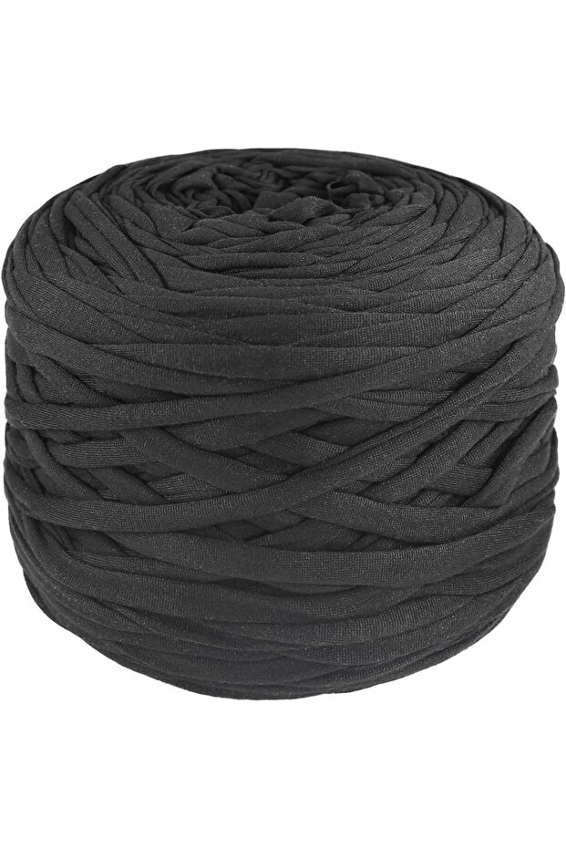 black 400g/Pc Thick Knitting Yarn T Shirt Yarn Elastic Fabric Cloth for Hand DIY Bag Blanket Cushion