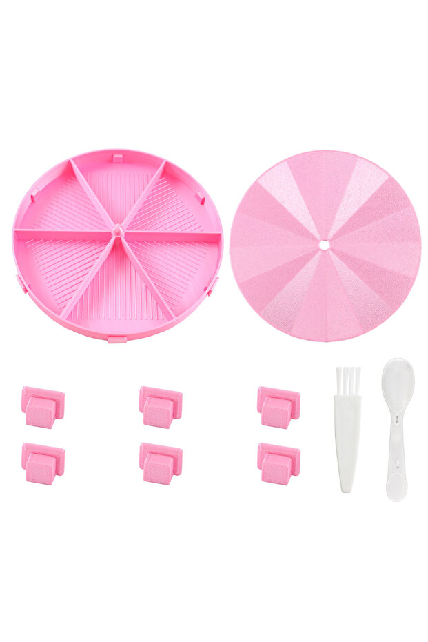 Pink Diamond Painting Tray Storage Box, Stackable Rotation Diamond Art Tray, Diamond Painting Tools