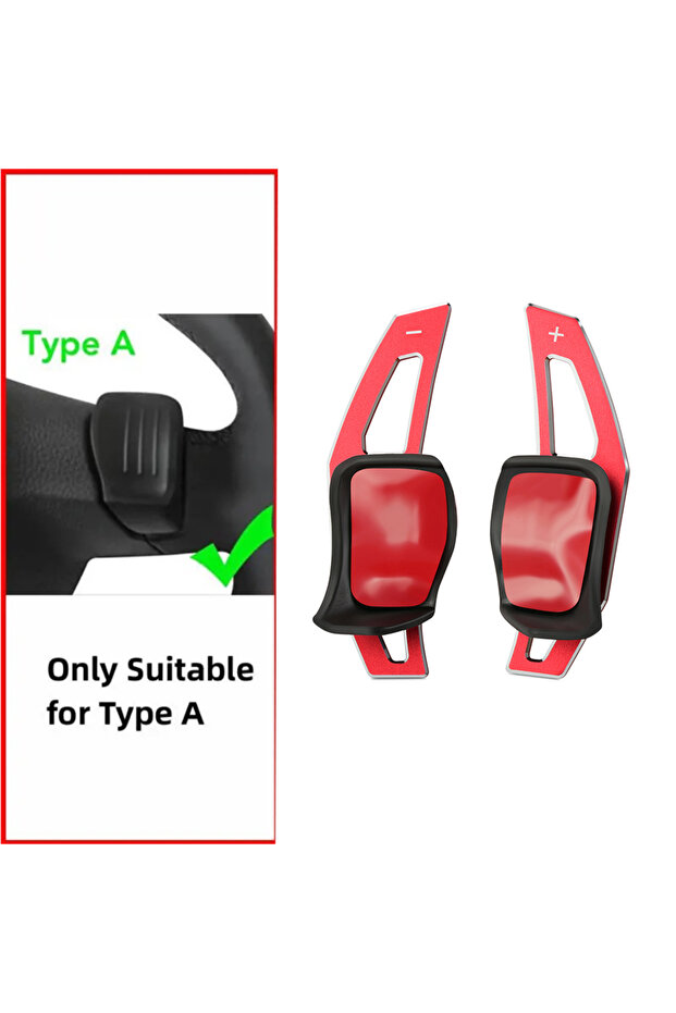 Red DSG Steering Wheel Paddle Extension Shift Cover For VW Golf 5 6 MK6 GTI R Jetta MK5 Passat B6 B7