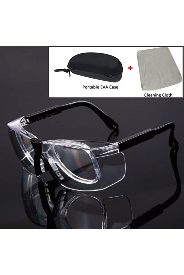 Clear Lens High Quality Work Safety Goggles Optical Lens Frame Anti-Splash Dust Proof Protective Gla