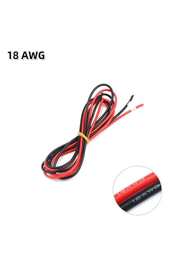 18AWG 2 Meter Silicon Wire 8 10 12 14 16 18 20 22AWG Heatproof Soft Silicone Silica Gel Wire Cable (