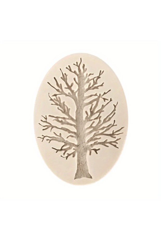 Gray 1OneDIYCandle、Aromatherapy、Handmade Soap、Small Tree Shape Silicone Mold for Oil Painting and Pl