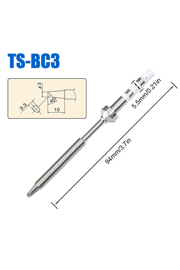 رؤوس بديلة لمكواة اللحام TS-BC3 Pine64 Pinecil TS100 TS101، موديلات مختلفة من Pinecil V2 Electr