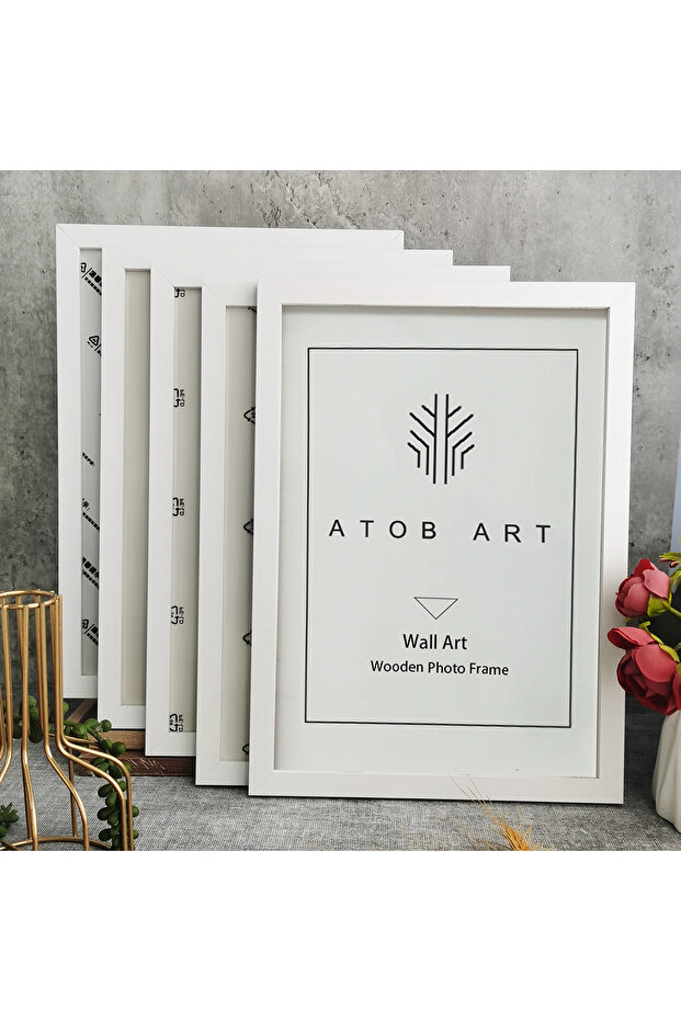 A4 21X30cm White Frame 5Pcs Wooden Photo Frames For Picture Wall 10X15 15X20 20X25 A4 Pictures Frame