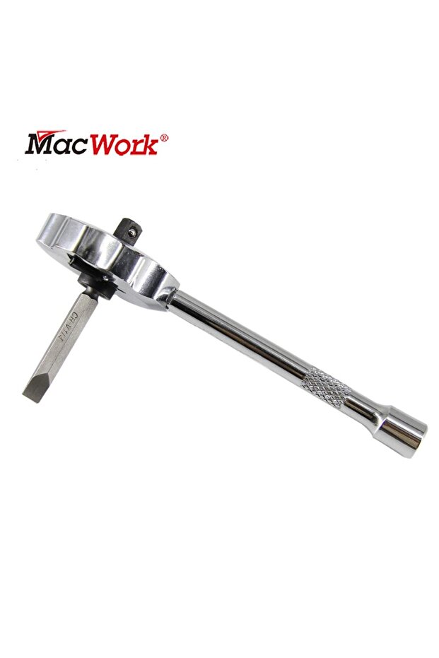 Macwork 4pcs/Set 2-in-1 Mini Dual Head 1/4inch Drive Finger Ratchet Spanner and Ball Head Extensi...