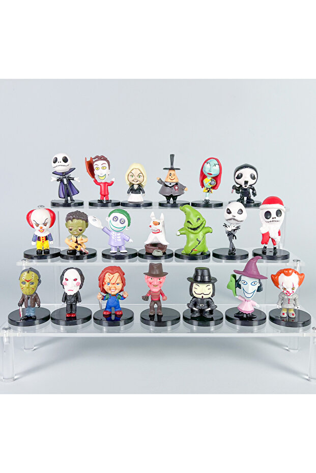 20pcs 10-20 Pcs/Lot The Nightmare Before Christmas 7cm Mini Figure Jack Skellington Horrible