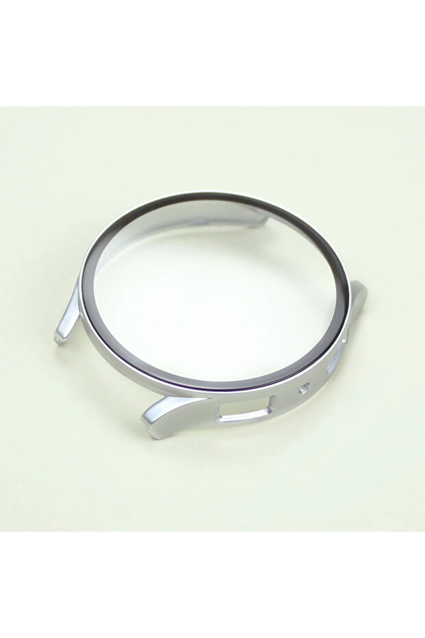 Galaxy watch 7 40mm Silver 02 PC Case+Tempered Glass for Samsung Galaxy Watch 7/6/5/4 cover 44mm 40m