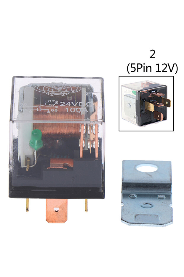 A2 5Pin 4Pin Waterproof Automotive Relay 12V 100A SPDT Random Color Car Control Device Car Relays DC