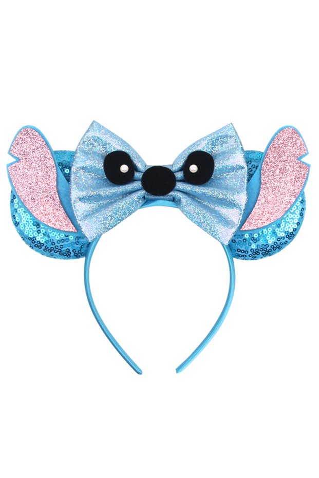 TDMQ009-04 New Lilo&Stitch Mickey Mouse Ears Headbands Women Party Hair Accessories Cartoon Headband