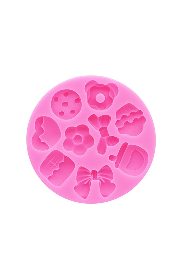 Pink Mini Candy Cookie Love Ice Cream Shape Resin Jewelry Accessories Silicone Mould DIY Chocolate F