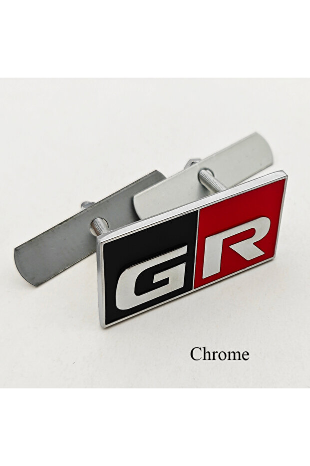 GR G Chrome 3D Metal Car Sticker GR SPORT Logo Fender Side Badge Rear Trunk Front Grille Emblem For
