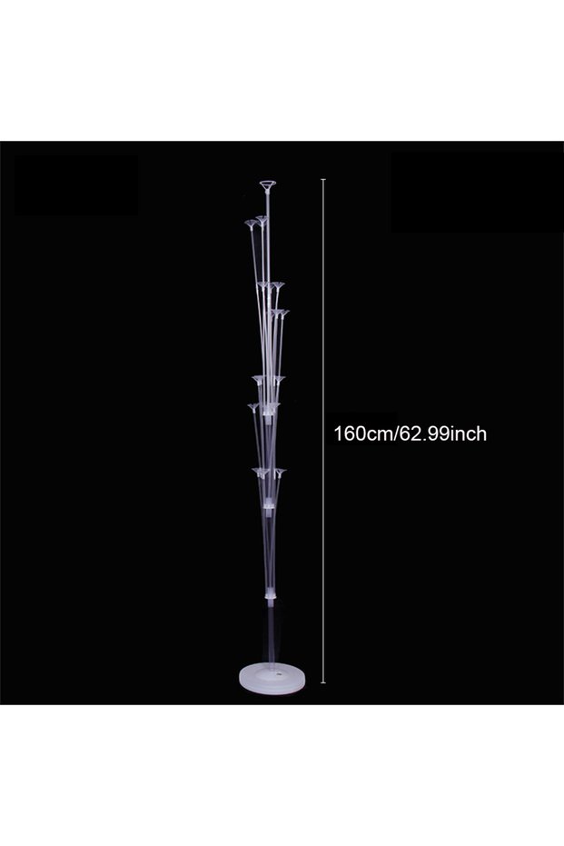 Other 160cm Runtowo 1set Birthday Balloon Stand Kit, Balloon Stand With Base And Pole For Wedding Bi