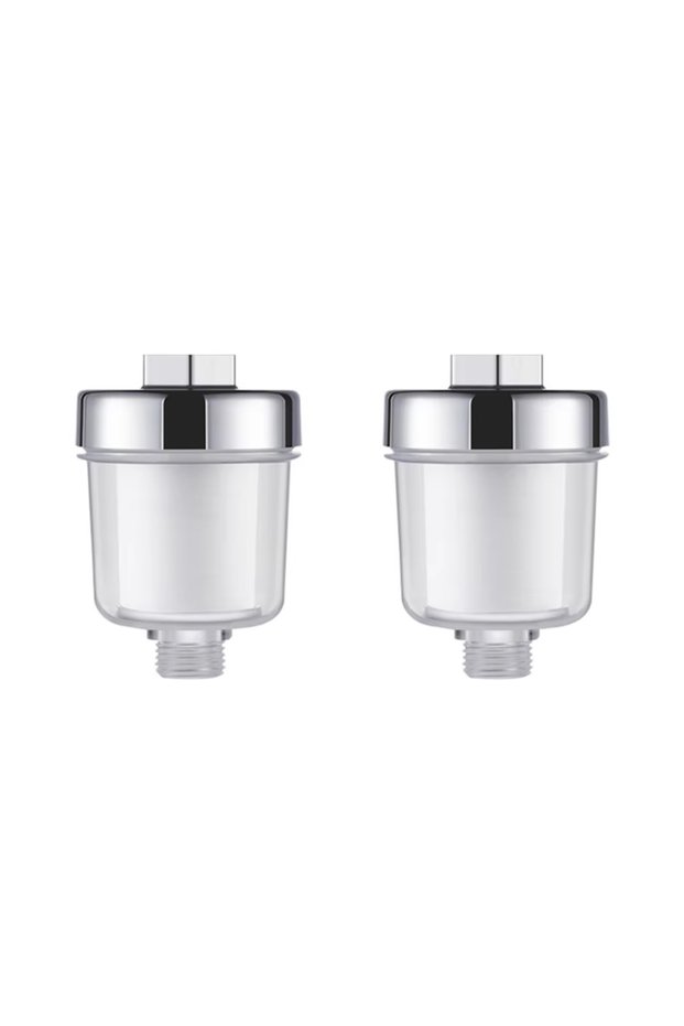 alloet 2pcs Shower Head 1 Set Water Outlet Purifier Universal Faucet Filter for Kitchen Bathroom Sho