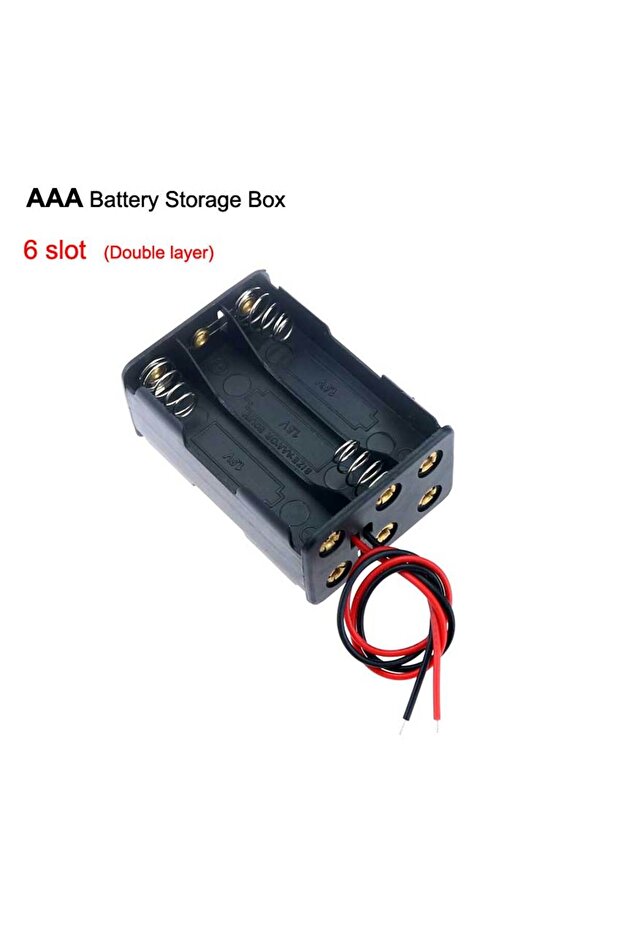x6 Slots AAA Power Bank Case 1X 2X 3X 4X 6X 8X 1.5V AAA Battery Holder Storage Box 1 2 3 4 6 8 Slots