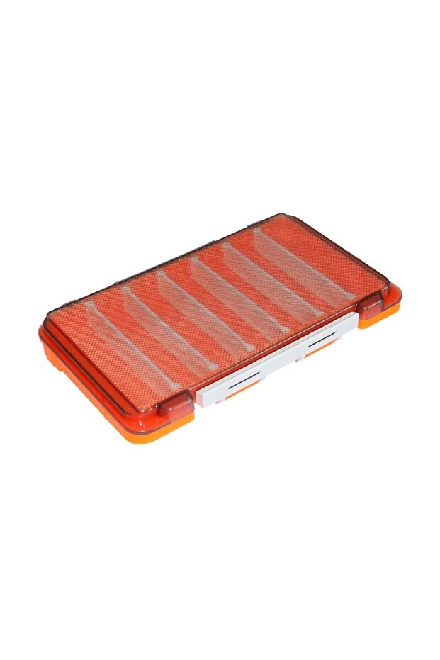 Orange Fishing Tackle Box Mini Bait Box Lure Container Fisherman Tool Box Case Hook Storage Organize