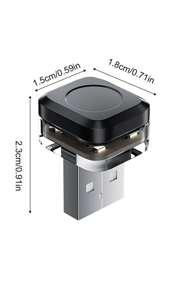 أضواء سيارة LED بيضاء داخلية لاسلكية LED USB ضوء محيطي للسيارة ضوء ليلي متعدد الألوان لاسلكي