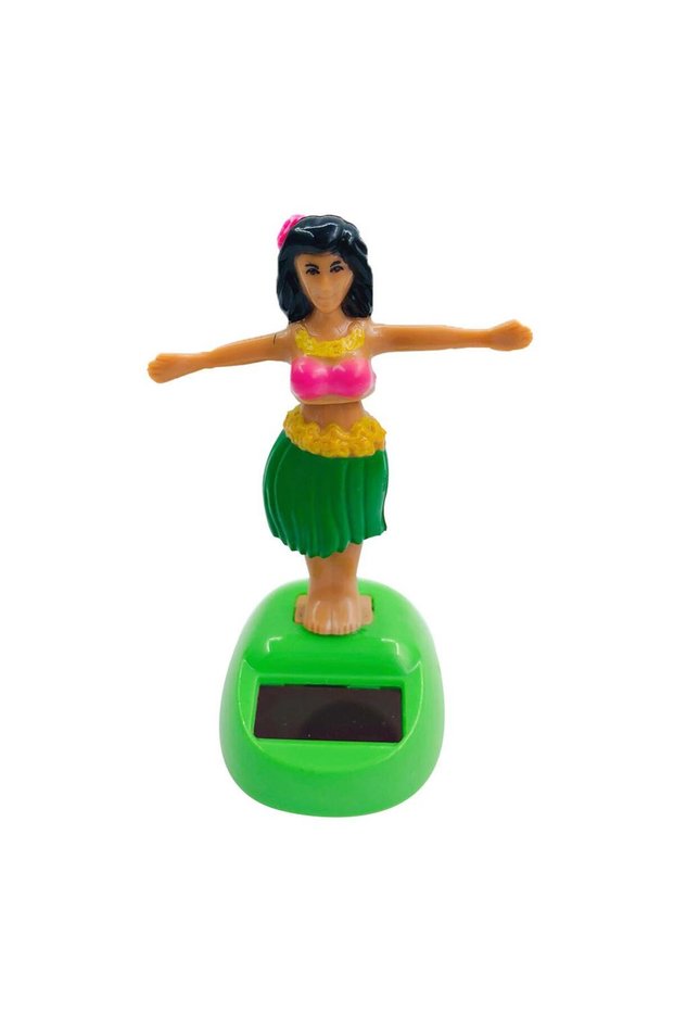 J Solar Powered Dancing Toys Hawaii Girl Shaking Head Girl Doll Portable Bobblehead Ornament For Da.
