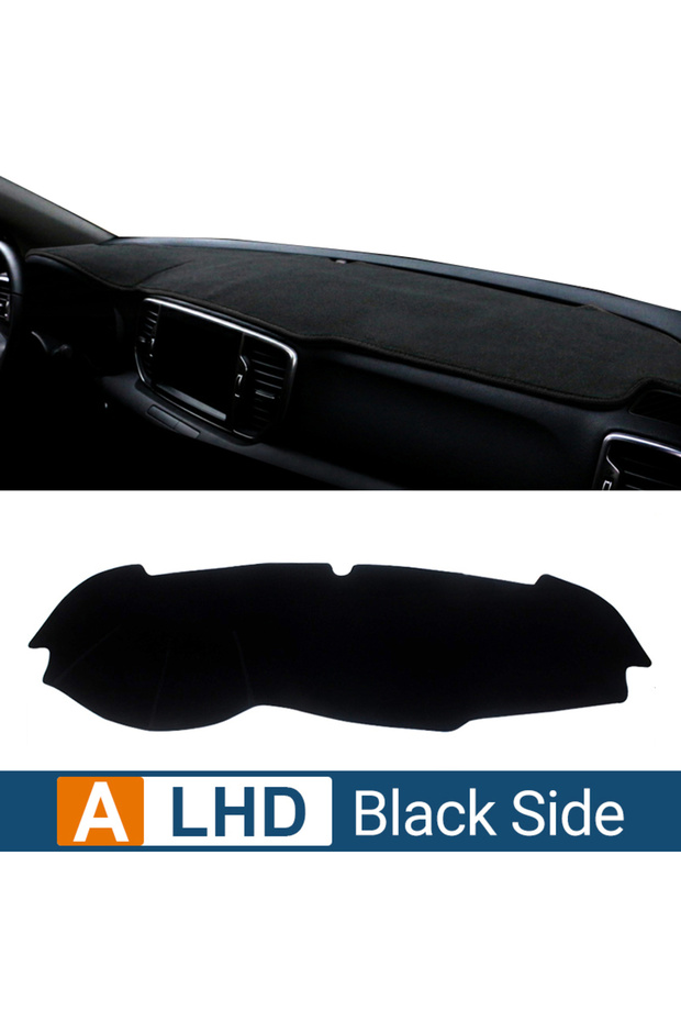A Black Side LHD Car Dashboard Avoid Light Pad Instrument Platform Desk Cover Case Mat Carpets For K