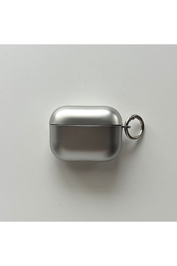 لسماعات AirPods Pro 2، غطاء حماية بسيط مطلي بالكهرباء باللون الفضي غير لامع ولامع، بتصميم أنيق وبسيط