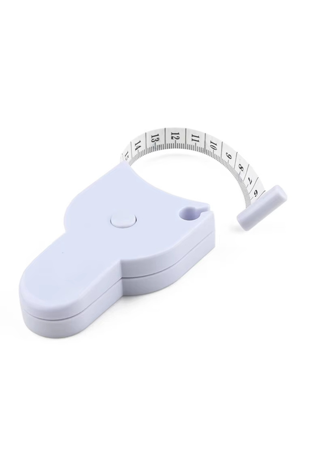 1.5M WHITE Automatic Telescopic Tape Measure Body Measuring Tape Sewing Ruler Tools Centimeter Tapes