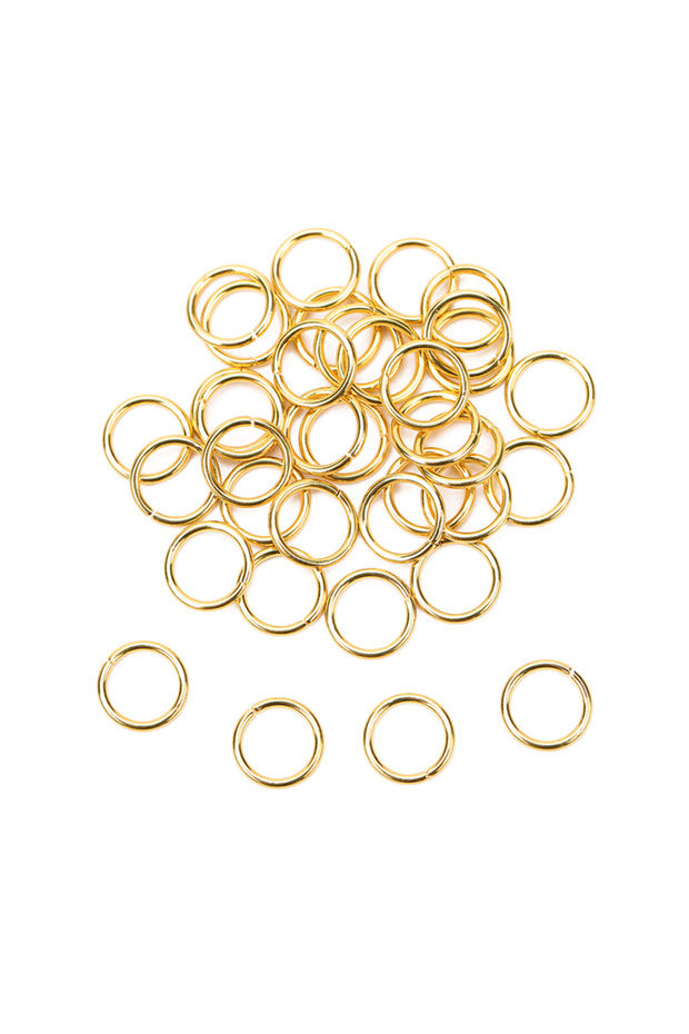 5mm Gold color 100pcs PVD Never Fade Stainless Steel Open Jump Rings 4 5 6 8 10 mm Split Rings Conne