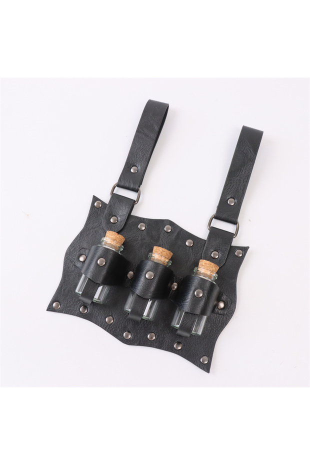 Style G 4PCS 7PCS Medieval Belt Renaissance Punk Cork Dark Three Potions Glass Magic Bottle Waist Ba