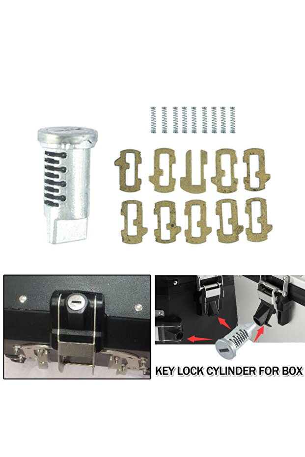 Motorcycle Lock Cylinder Aluminum Core Plug Top Case Box Saddlebag Trunk Key Cylinders For BMW R1...