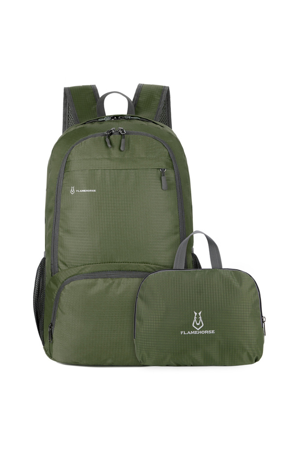 Army Green Lightweight Foldable Backpack Men Women Waterproof Packable Backpack Outdoor Travel Hikin
