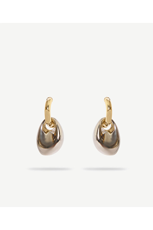 Two-Color Dangle Earrings
