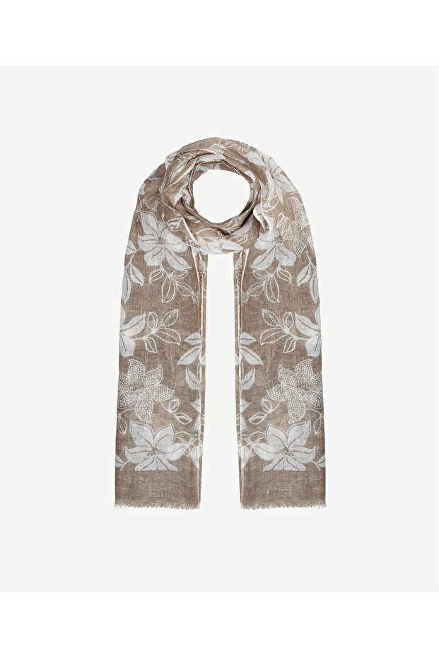 Floral patterned shawl