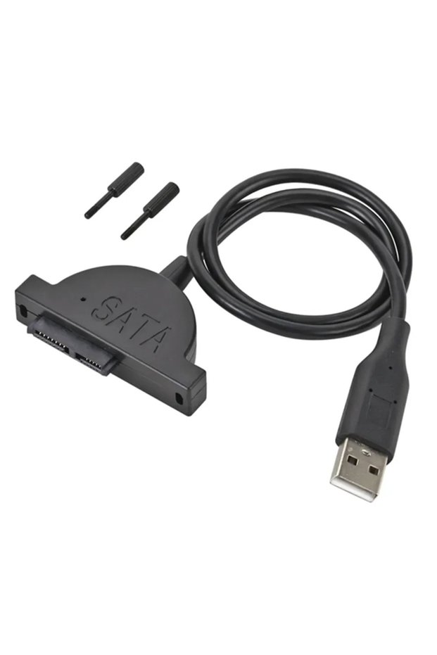Model B PzzPss USB 2.0 to Mini Sata II 7+6 13Pin Adapter Converter Cable For Laptop CD/DVD ROM Sliml
