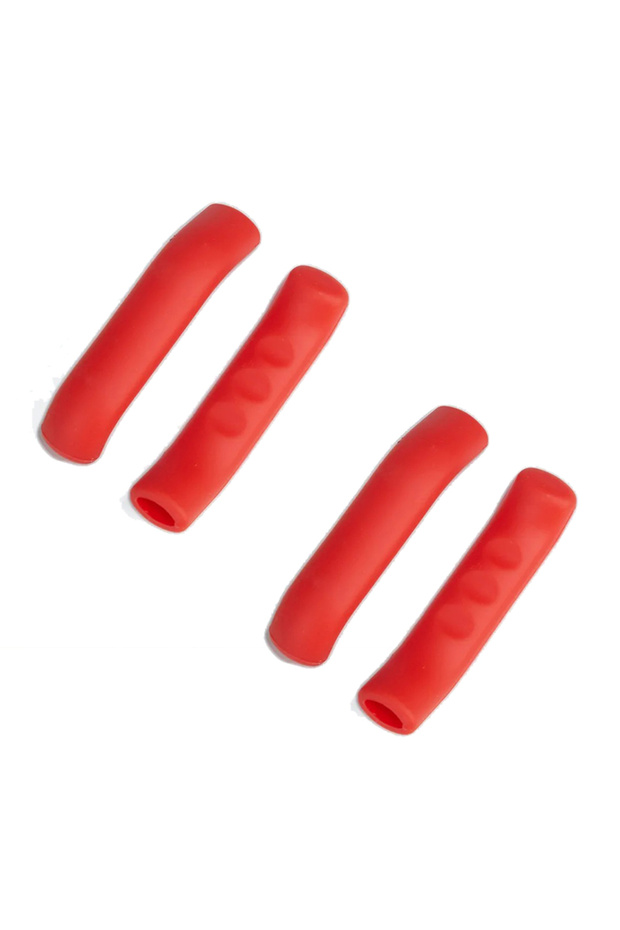 Red-2pair Bicycle Brake Handle Cover Sleeve, Silicone MTB Grips, Handlebar Protect Cover, Anti-slip