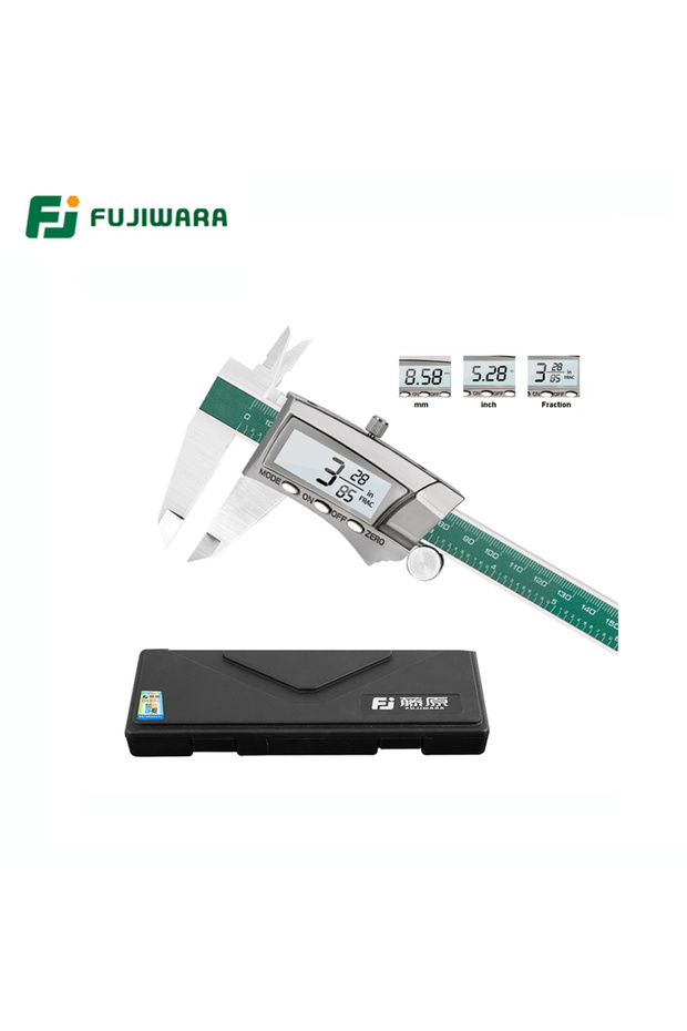 Digital Caliper FUJIWARA High-precision Digital Caliper Fraction Display/Millimeters/Inches