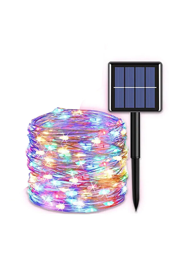 6M 50LED 1pack RGB Led Solar Fairy String Lights 8 Modes Christmas Led Light Outdoor Garden Patio Wi