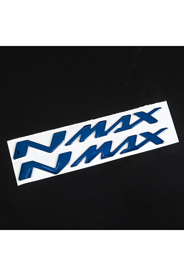 Blue-MTTZ004 Motorcycle 3D Tank Emblem Stickers N-MAX Logo Decals Applique For Yamaha NMAX N MAX N-M
