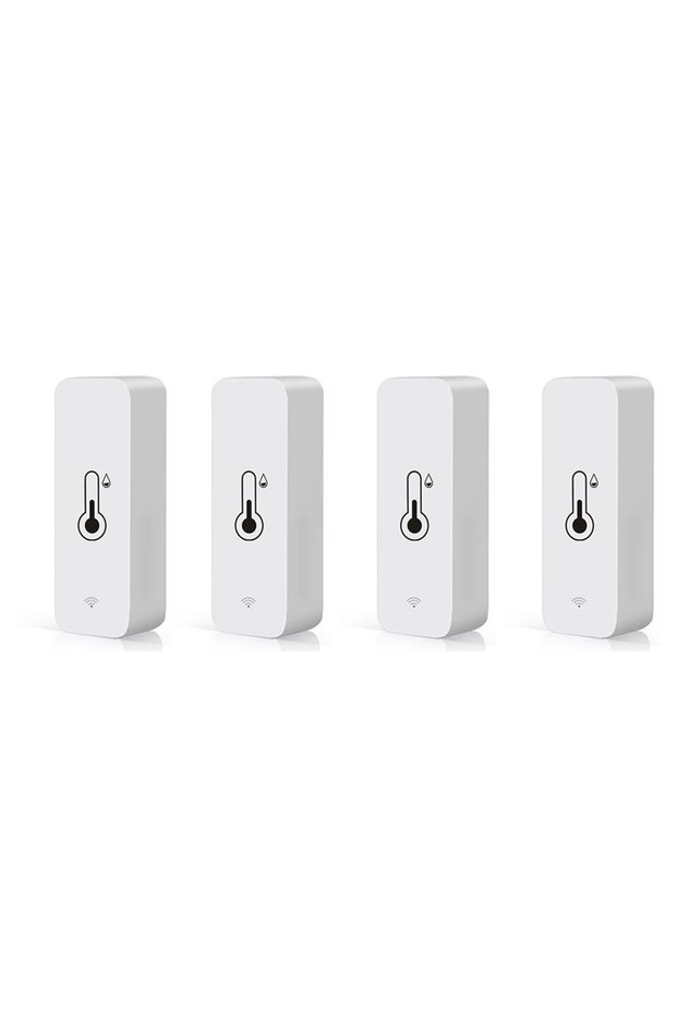 4 PCS Tuya WiFi Temperature Humidity Sensor SmartLife Remote Monitor For Smart Home Workwith Alexa G