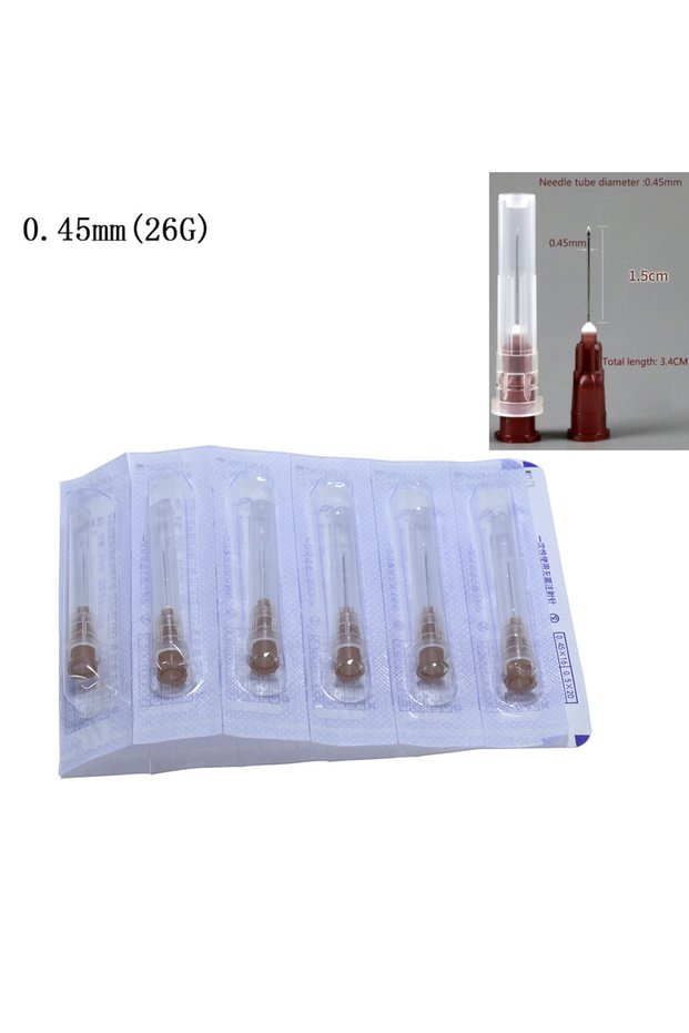 0.45(100pcs) 100pcs/Bag Needle Tip Clear Cap Transparent Syringe Glue Application Tool