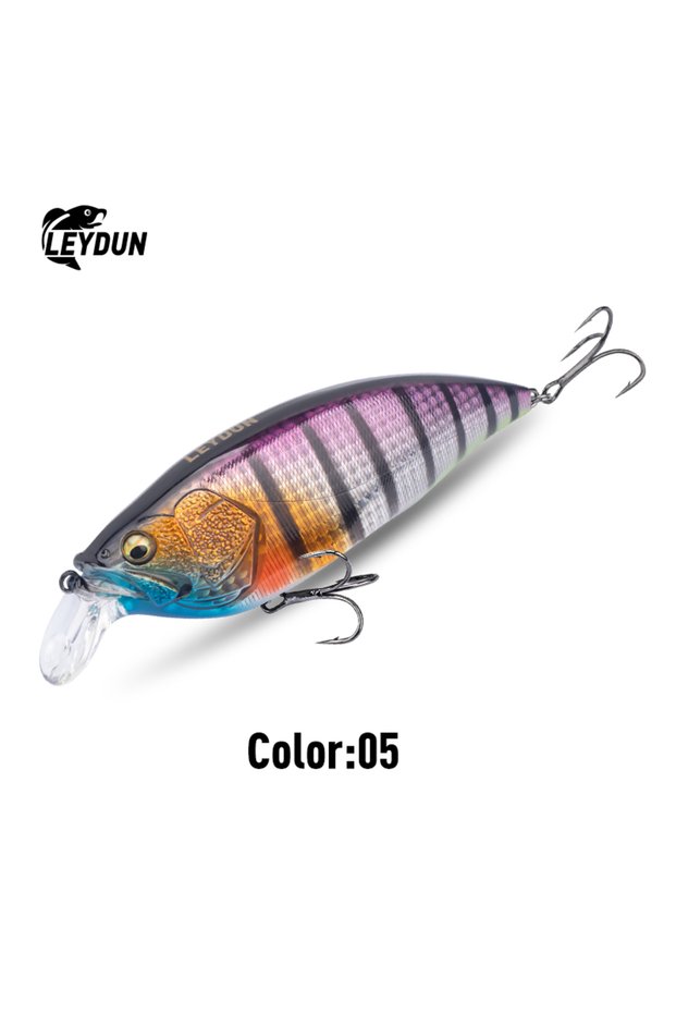 126mm 51g 05 LEYDUN Floating Minnow Fishing Lures 126mm 110mm Good Action Hard Baits High Quality Cr