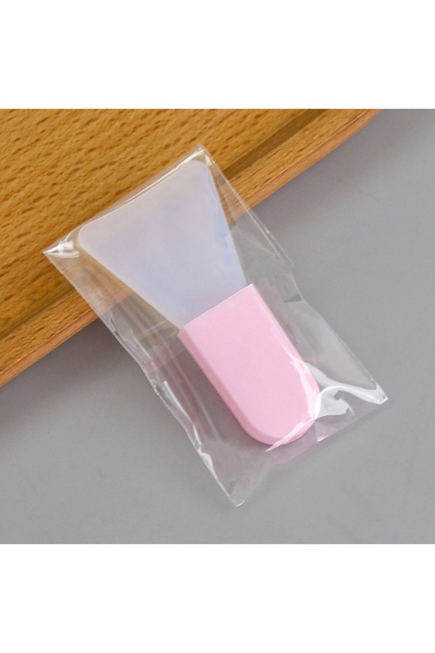 Pink shovel 3/1pcs Silicone Facial Mask Brush Face Cleaning Scraper DIY Mud Film Applicator Scrapers