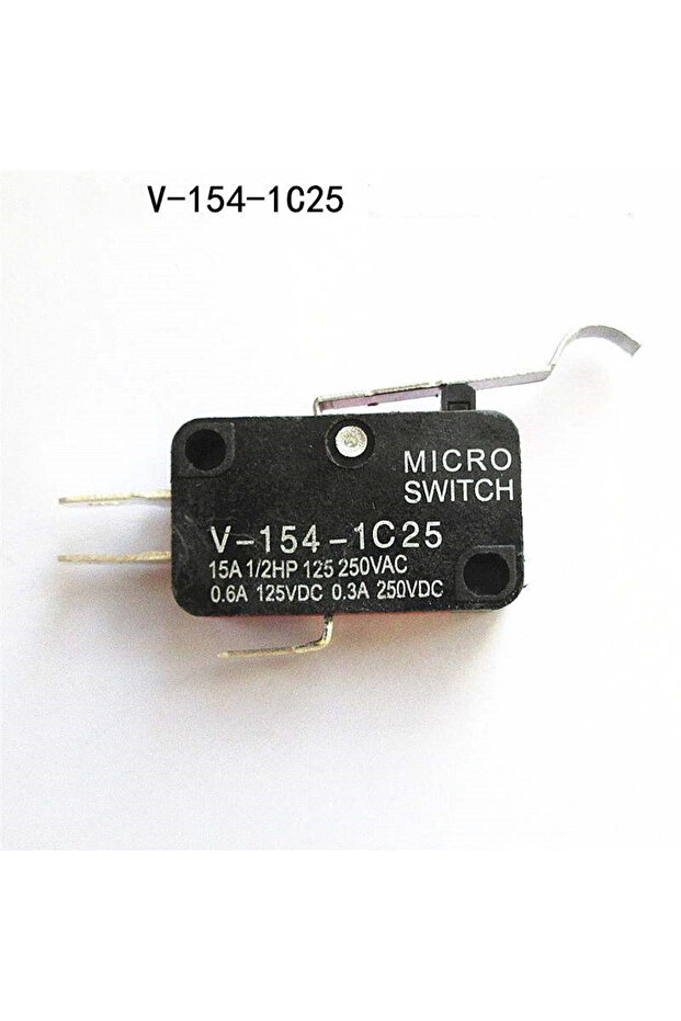 5PCS V-154-1C25 1/5PCS SPDT Momentary Travel Limit Micro Switch 16A 250VAC 1NO1NC 3pin Lever Roller